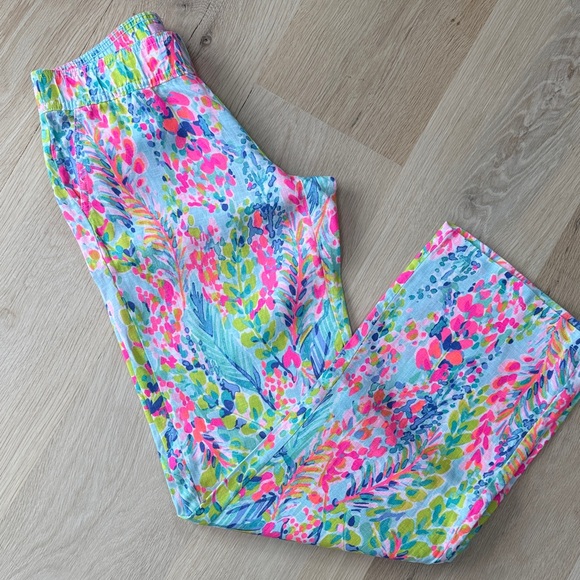 Lilly Pulitzer Linen Wide Leg Pants - Picture 1 of 10